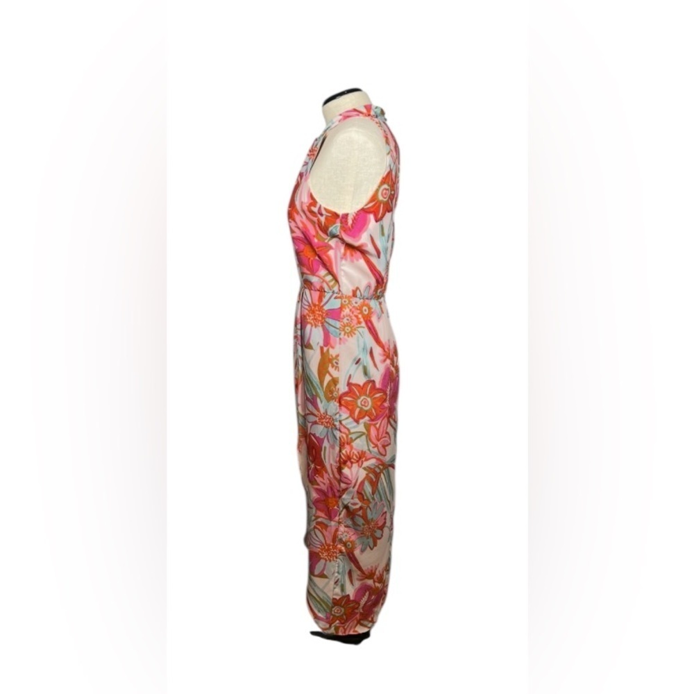 Julia Jordan Floral Halter Maxi Dress. Size 4. Cocktails. Cruise. Tropical. - Picture 3 of 14